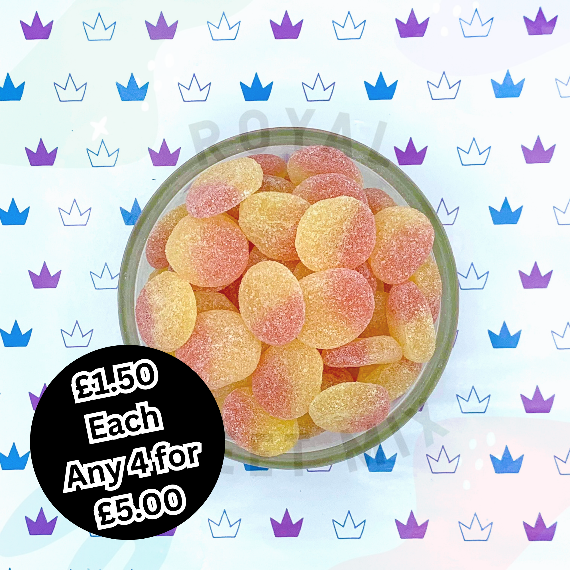 Fizzy Peaches - 100g