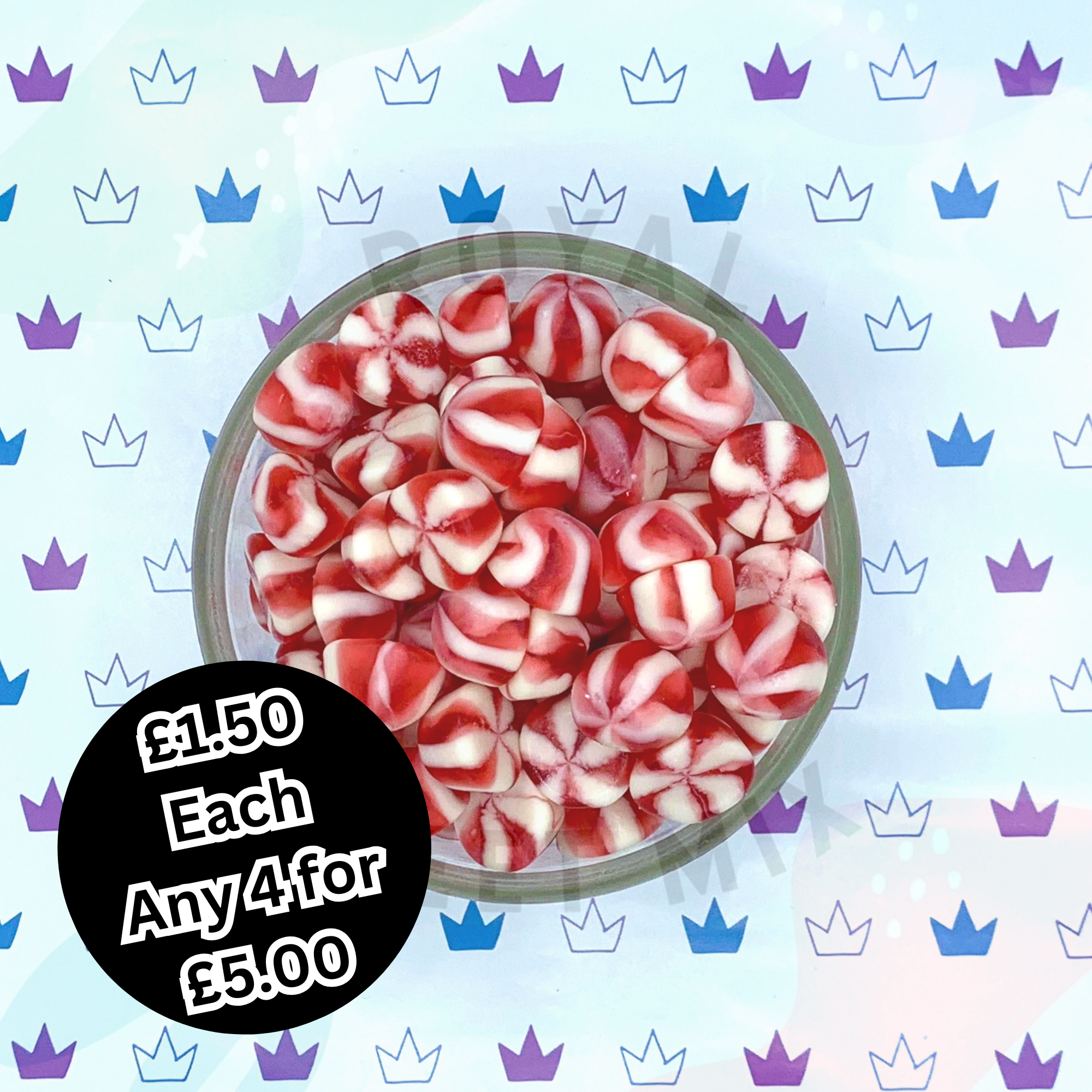 Strawberry Twist Kisses - 100g