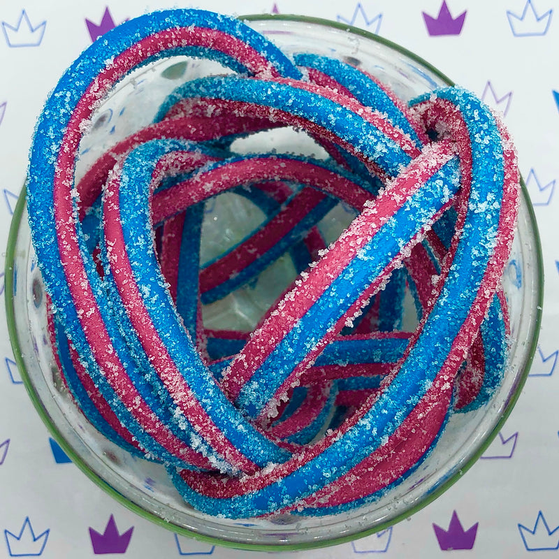 Giant Fizzy Red & Blue Raspberry Candy Cable