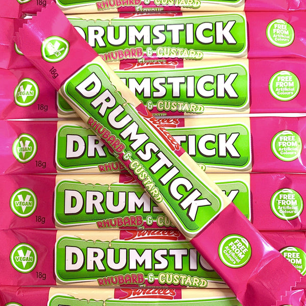 Drumstick Rhubarb & Custard Chew Bar - X10 / X60 - Royal Sweet Mix